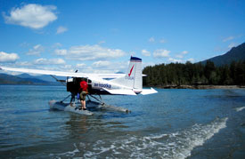 Arriving at Rugged Point, Kyuquot Sound