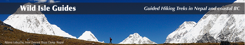 Wild Isle and Wilderness Trekking guided tours and treks in Nepal and BC's west coast